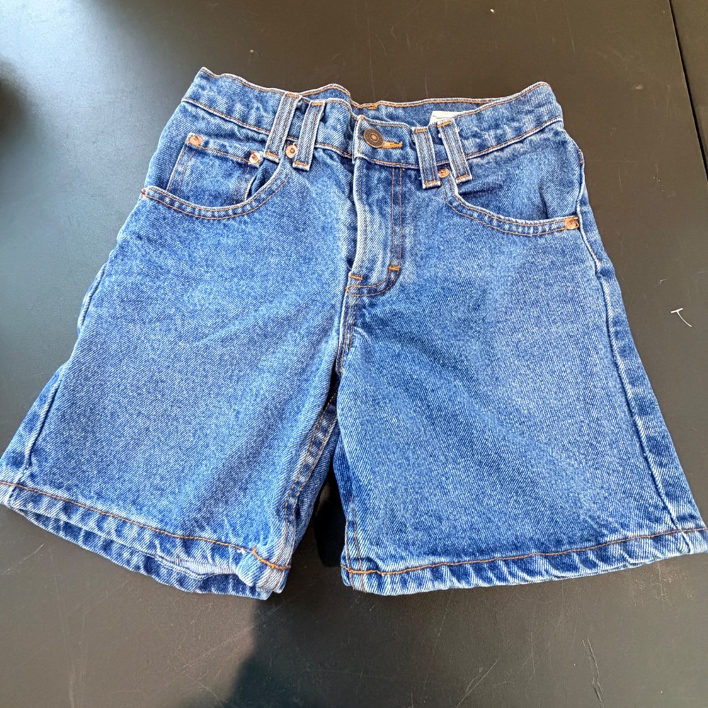VTG Jordache Denim Shorts Kids Size 8 Blue Jean Cowgirl Indie Wesern Rancher